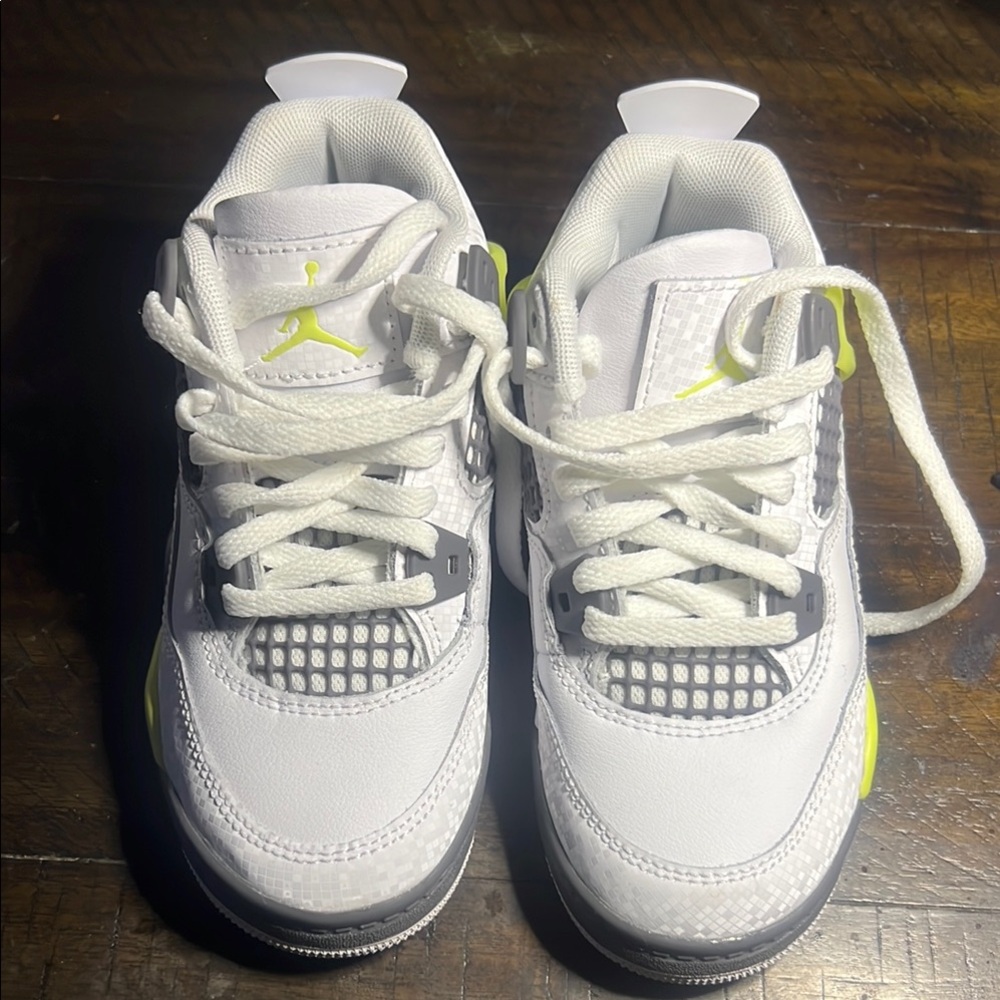 Jordan White and Gray Sneakers with Chunky Midsole